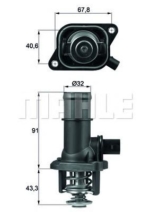 06Α121114 - 06Α121114 ΘΕΡΜΟΣΤΑΤΗΣ ΚΑΠΑΚΙ 1.6 AVU,APF,BFQ Καινούργιο Ανταλλακτικό