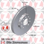 100.1216.00 - 8E0615301Q ΔΙΣΚΟΠΛΑΚΑ ΜΠΡΟΣ SUPB 288 ZIMMERMANN 3 100.1216.00 - 8E0615301Q ΔΙΣΚΟΠΛΑΚΑ ΜΠΡΟΣ SUPB 288 ZIMMERMANN