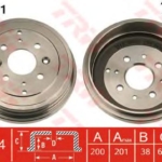 115330191 - 115330191 ΤΑΜΠΟΥΡΟ ΠΙΣΩ SKODA FAVORIT ΜΟΝΟ 1
