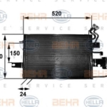 6U0820399 - 6U0820399A ΨΥΓΕΙΟ A/C SKODA FELICIA F/L 1.3 & 1.6