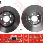 DF2804 - 1J0615301E ΔΙΣΚΟΠΛΑΚΑ ΕΜΠΡΟΣ ΟCT 1.9D 280MM 2 DF2804 - 1J0615301E ΔΙΣΚΟΠΛΑΚΑ ΕΜΠΡΟΣ ΟCT 1.9D 280MM