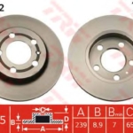 DF4052 - 1J0615601D ΔΙΣΚΟΠΛΑΚΑ ΠΙΣΩ ΟCTAVIA 4Χ4 7 DF4052 - 1J0615601D ΔΙΣΚΟΠΛΑΚΑ ΠΙΣΩ ΟCTAVIA 4Χ4