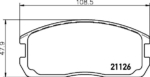 MDB1282 - MDB1282 ΤΑΚΑΚΙΑ ΕΜΠΡΟΣ LANCER 1200 1988 Καινούργιο Ανταλλακτικό