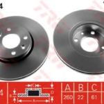 MDC1607 - MDC1607 ΔΙΣΚΟΠΛΑΚΕΣ ΣΕΤ MINTEX NISSAN - RENAULT