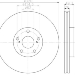 MDC2168 - MDC2168 ΔΙΣΚΟΠΛΑΚΕΣ ΣΕΤ MINTEX TOYOTA