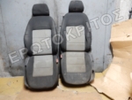ΚΑΘΙΣΜΑΤΑ ΟΔΗΓΟΥ-ΣΥΝΟΔΗΓΟΥ VW GOLF (2003-2010) SKODA OCTAVIA 5Θ ΜΑΥΡΟ ΓΚΡΙ ΥΦΑΣΜΑ ΜΕΤΑΧΕΙΡΙΣΜΕΝΟ ΓΝΗΣΙΟ ( ΠΑΡΑΔΙΔΕΤΑΙ ΚΑΘΑΡΟ ) Μεταχειρισμένο
